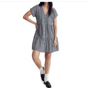 Madewell Gingham Dress- Size Large